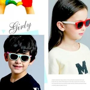 Kids Polarized Sunglasses Rectangular Boys Girls Shades Fashion Classic Children